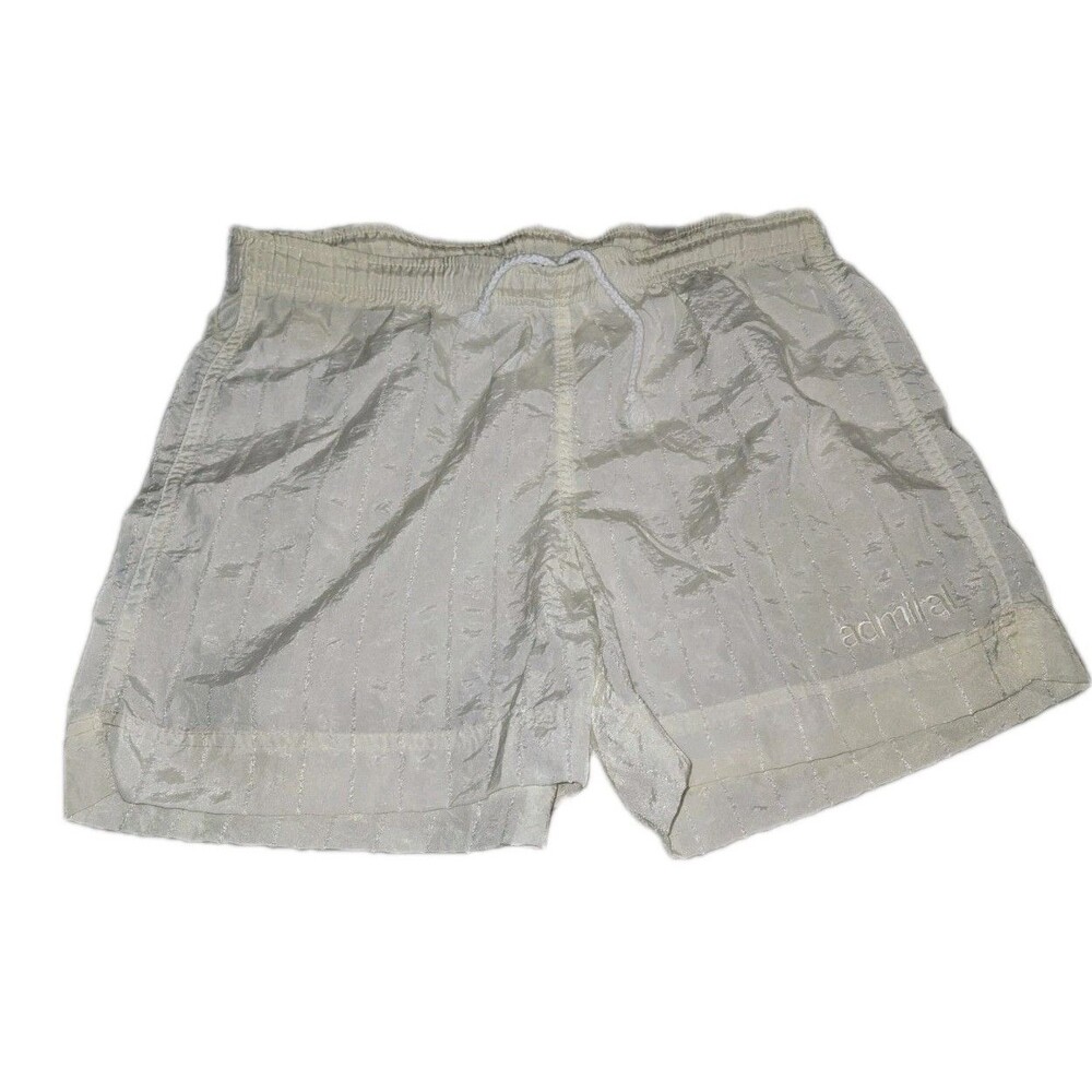 Vintage Admiral England Soccer Shorts White  Men's 33" Waist  80s 90s Y2K